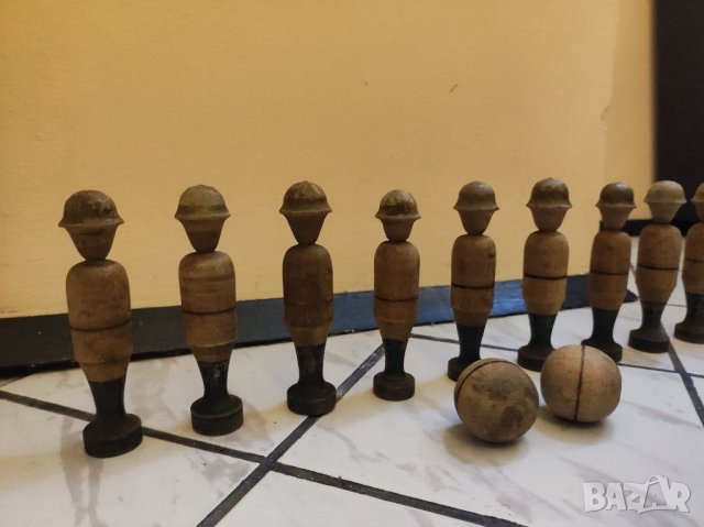 Стара игра с дървени фигури. , снимка 6 - Антикварни и старинни предмети - 34506002