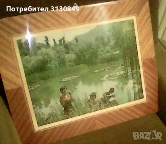 Интересна картина във фурнир, снимка 3 - Картини - 51440948