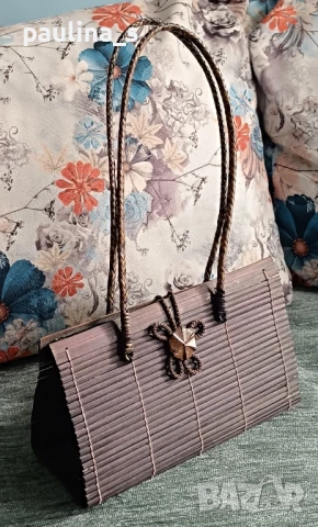 Два различни броя / Дамска чанта / клъч и бамбук, снимка 13 - Чанти - 47385146