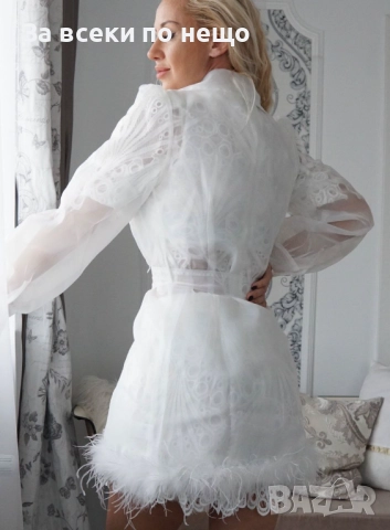 Дамско Сако С Пера Код S362, снимка 2 - Сака - 52684689