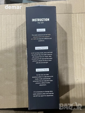 Безжичен зъбен душ, 5 дюзи и 4 режима, зъбен иригатор, 260 мл, лилав, снимка 3 - Други - 52521096