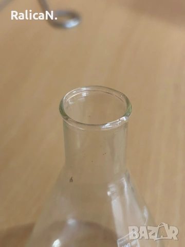 Стара колба(ерленмайерова 100мл), снимка 3 - Антикварни и старинни предмети - 53069021