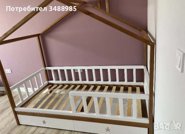 Детско легло тип монтесори, снимка 5 - Спални и легла - 53225489