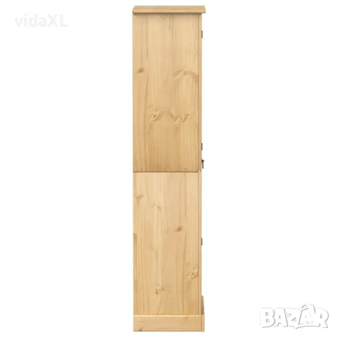 vidaXL Гардероб "Corona" 55x38x170 см бор масив, снимка 5 - Гардероби - 56147451