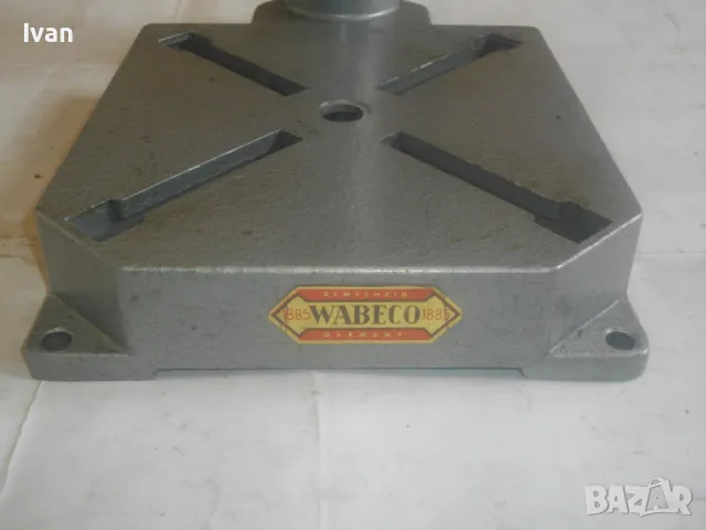 НОВА НЕМСКА СТАРО КАЧЕСТВО АЛУМИНИЕВА ПРОФИ ОРЕБРЕНА СТОЙКА ЗА БОРМАШИНА WABECO 1885 GERMANY ХОД60мм, снимка 15 - Бормашини - 49690010