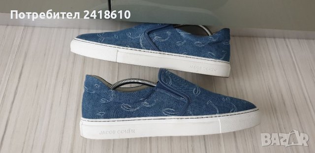 Jacob Cohen Embroidered - Logo Denim Sneakers Italy Mens Size 42/27см ОРИГИНАЛ!, снимка 9 - Спортни обувки - 41063351