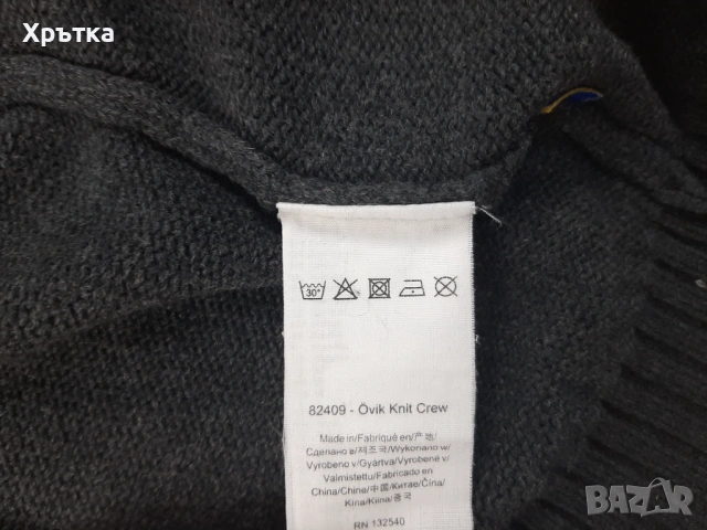 Fjallraven Ovik - Оригинален мъжки пуловер от вълна размер M, снимка 9 - Пуловери - 53302174