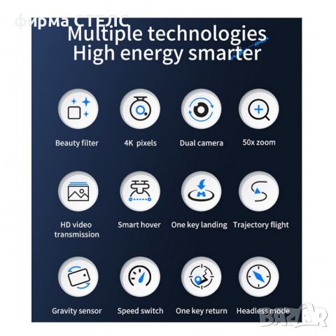 Дрон STELS V13 Mini,4k HD двойна камера с предаване на живо на телефона, снимка 9 - Дронове и аксесоари - 40176881