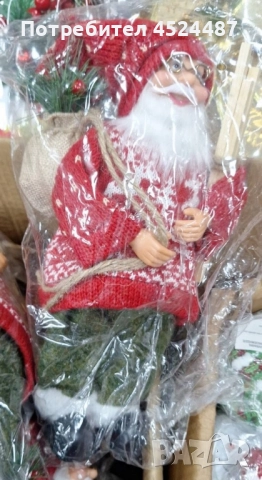 Празнична фигура Дядо Коледа – Идеална украса за дома и подарък, снимка 6 - Декорация за дома - 52580184