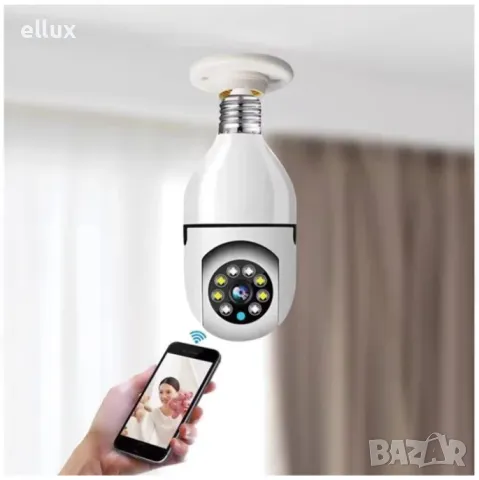 Панорамна WIFI лампа-камера за наблюдение с високо HD качество