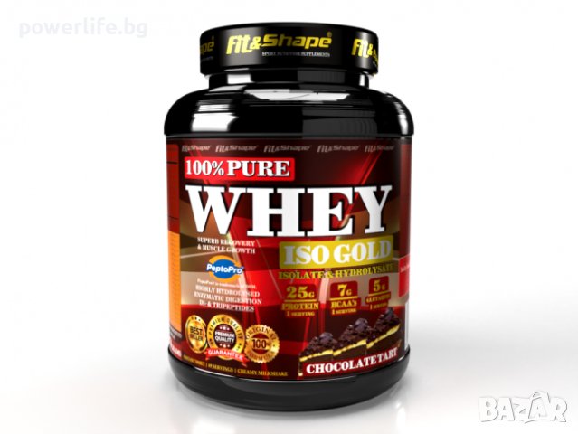  Fit & Shape Pure Whey ISO Gold | Суроватъчен Протеин изолат, 2270 гр., снимка 1 - Хранителни добавки - 41530692