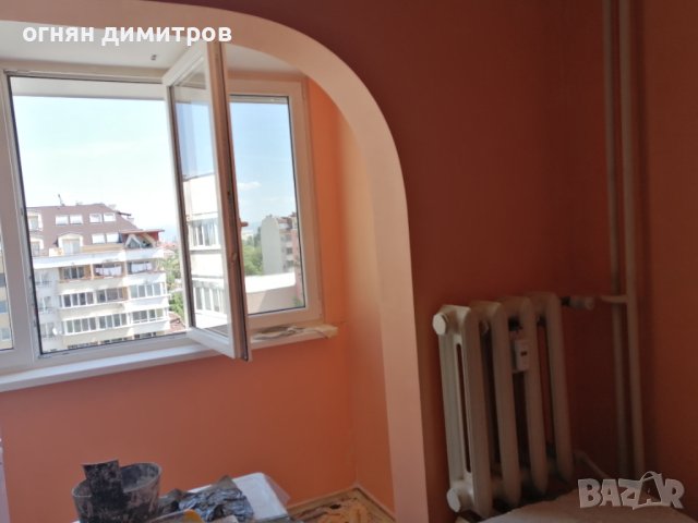 Обръщане на прозорци,шпакловка,латекс, боядисване на апартаменти 6.50лв.м,плочки, майстор , снимка 8 - Ремонти на къщи - 38948154