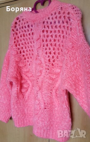 Намален - Разкошен бебешко розов пуловер MANGO , снимка 7 - Блузи с дълъг ръкав и пуловери - 34359032