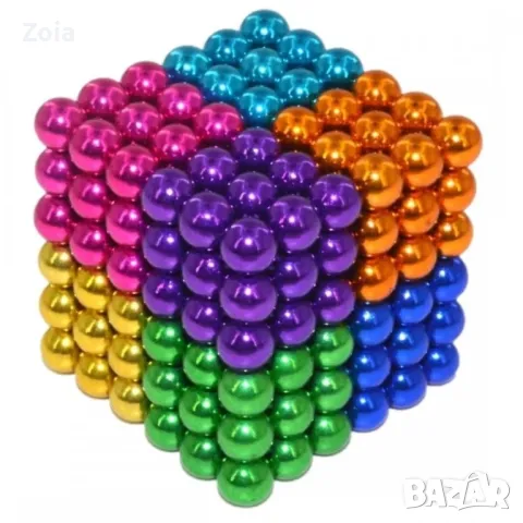 МАГНИТНИ ТОПКИ Neocube антистрес 5мм 216 цветни магически магнитни парчета евтина цена