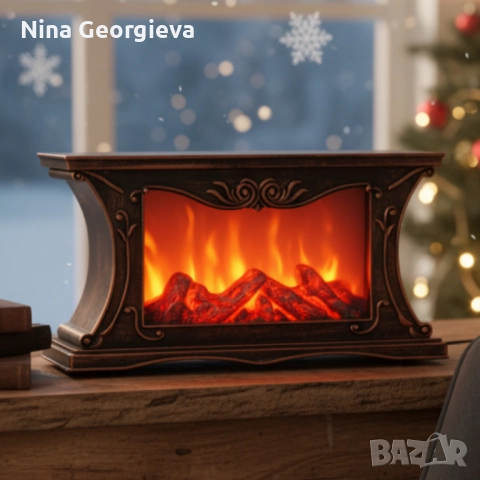 Декоративна LED камина с реалистичен ефект на пламък и жарава, снимка 4 - Други - 51939928