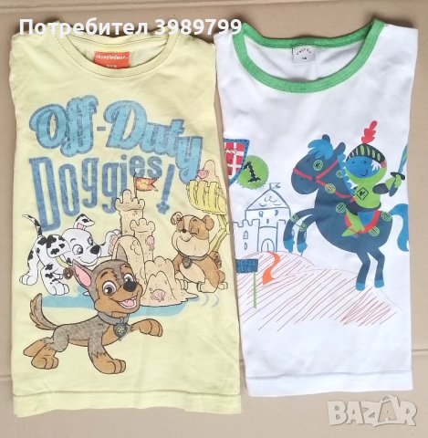 Детски блузки момче, къс и дълъг ръкав, 110-116см