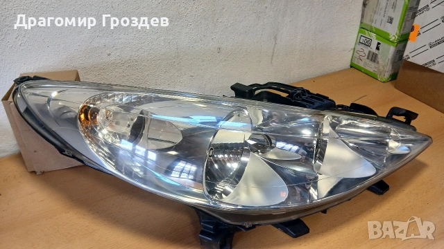 Оборудван, оригинален десен фар за Peugeot 207 / Пежо 207, снимка 5 - Части - 53766239