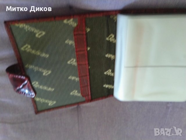 Desisan нов портфейл  визитник естествена кожа 126х113мм 40 прегради , снимка 5 - Портфейли, портмонета - 51423455