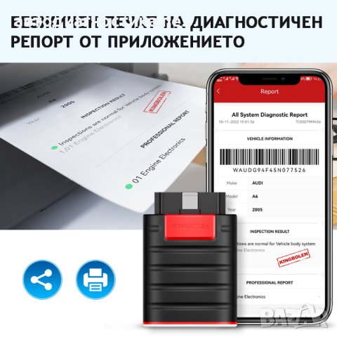 Автодиагностика Kingbolen Ediag, снимка 10 - Аксесоари и консумативи - 41551334