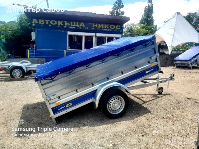 Туристическо, самосвално ремарке VESTA LIGHT 23 с допълнителни канати и плосък брезент, снимка 8 - Ремаркета - 53392944