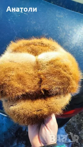 Шапка калпак от лисица , снимка 3 - Шапки - 49243044