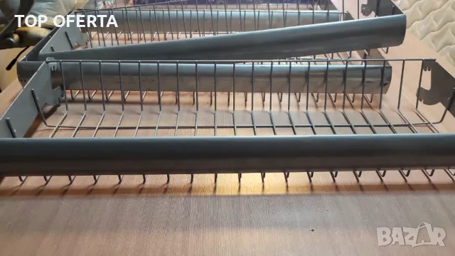 Стелажни кошници за вграждане обли и прави с ценова лента см, снимка 5 - Стелажи и щандове - 47881640