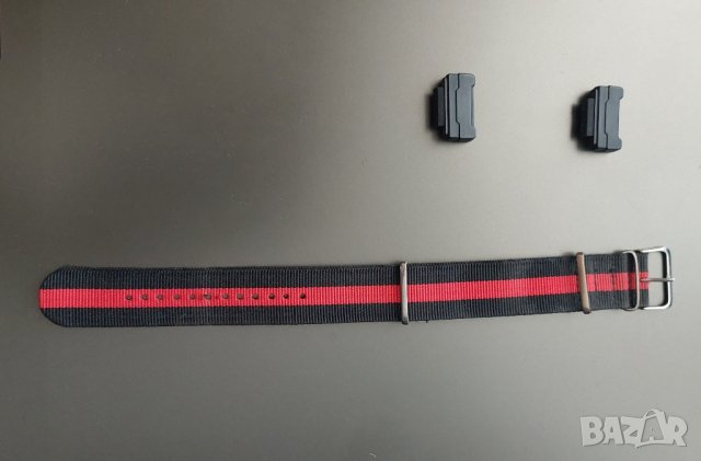Адаптери и Нато каишка 24 мм за Casio Gshock GA100, снимка 3 - Каишки за часовници - 41840976