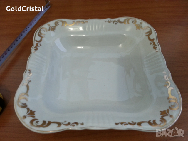 Стар български порцелан купа , снимка 2 - Антикварни и старинни предмети - 36502135