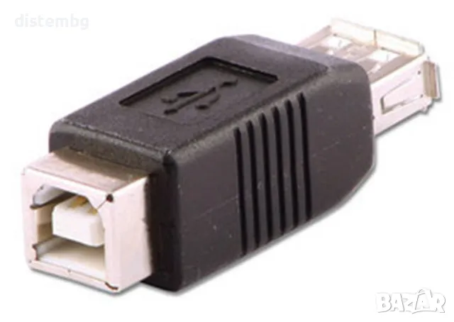 Преходник USB A-женско към B-женско
