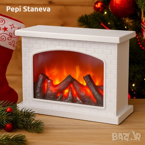 Декоративна LED камина с изкуствен пламък и звук – уют без риск и без отопление, снимка 2 - Други - 52166557