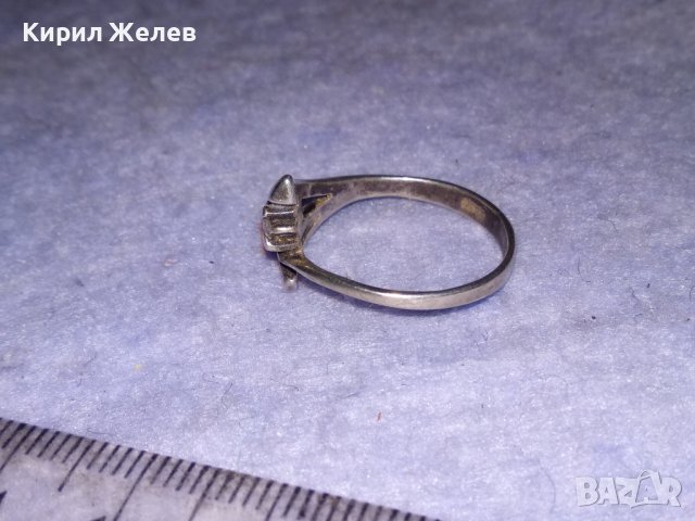 ПРЕКРАСЕН СКЪПОЦЕНЕН СРЕБЪРЕН ПРЪСТЕН СРЕБРО 925 с БЛЕСТЯЩ ЮВЕЛИРНО ФАСЕТИРАН ЦИРКОН 28581, снимка 6 - Пръстени - 41337153