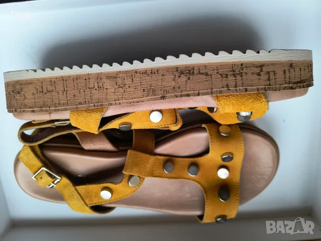 Дамски кожени сандали Claudia by Isaberi, снимка 5 - Сандали - 50028250