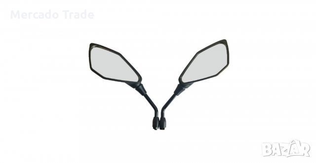 Комплект огледала за мотор, Универсални, 1911, Черни