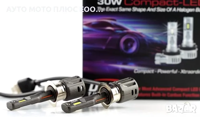 LED Мини Диодни крушки H1, 12V, Canbus 6000K, снимка 3 - Аксесоари и консумативи - 48935310