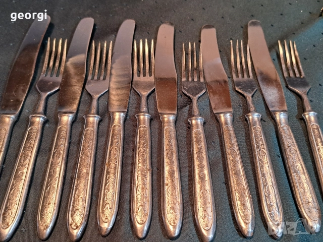 руски ретро комплект прибори за хранене нож и вилица 