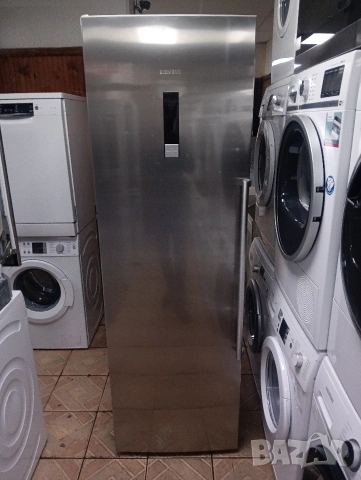 Огромен иноксов хладилник охладител Сименс Siemens с две години гаранция!