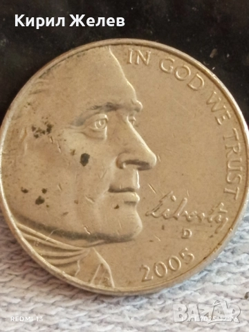 Монета FIVE CENTS 2005 UNITED STATES OF AMERICA 51902, снимка 5 - Нумизматика и бонистика - 52387430