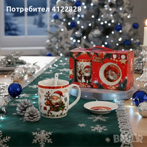коледен подаръчен сет, снимка 2 - Чаши - 52578161
