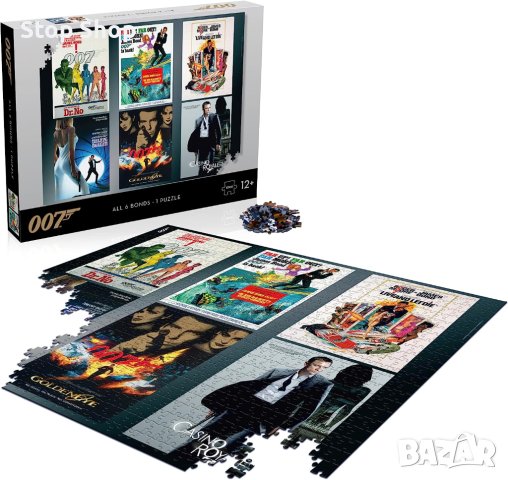 007 James Bond All 6 Bonds 1 puzzle 1000 665x500 mm джеймс бонд 007 пъзел , снимка 4 - Пъзели - 41288299