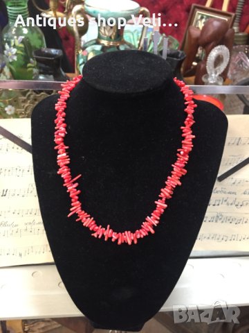 Колие от червен корал №4052, снимка 4 - Антикварни и старинни предмети - 40828892