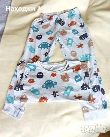 Прекрасна пижамка 100% памук, размер 146-152, 10-11г., перфектна, снимка 7 - Детски пижами - 52432010