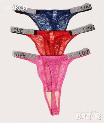 Макси модерни еластични секси дантелени прашки с ластична талия с ефектни кристали, снимка 2 - Бельо - 41869531