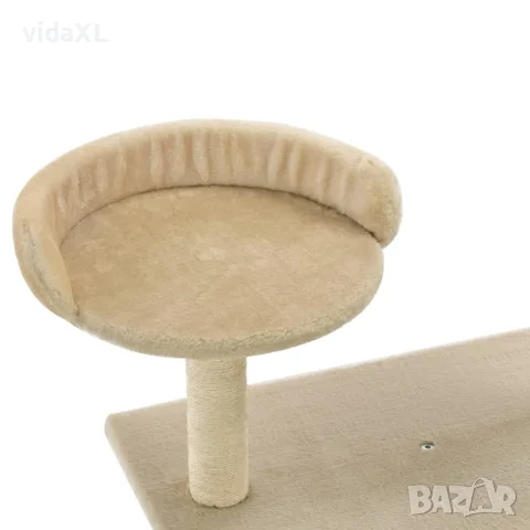 vidaXL Котешко дърво със сизалени стълбове, 95 см, бежово, снимка 5 - За котки - 56146232