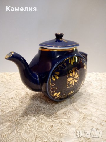 Руски чайник Гжел, снимка 2 - Сервизи - 38889054