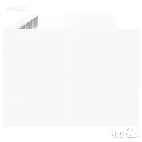 vidaXL Дневно легло с чекмеджета, без матрак, бял, 100x200 см, снимка 5 - Спални и легла - 56146809