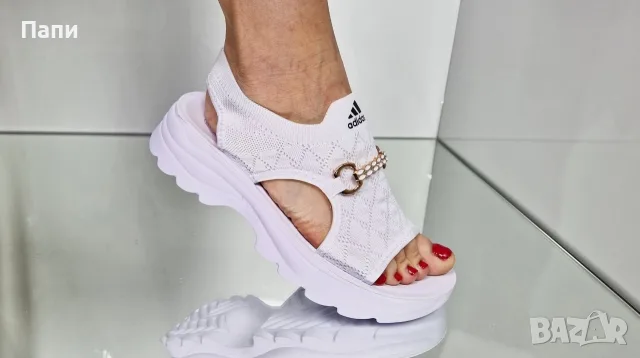 Дамски сандали Adidas бели, снимка 3 - Сандали - 56171336