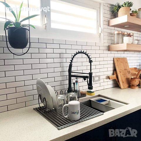 Сушилник за отцеждане над мивка и подложка за горещо, снимка 4 - Други - 42274744