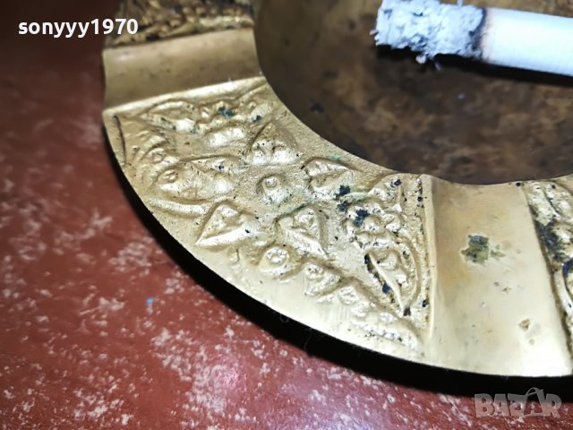 пепелник мед/месинг 11см- внос холандия 1003231637, снимка 10 - Антикварни и старинни предмети - 39952113