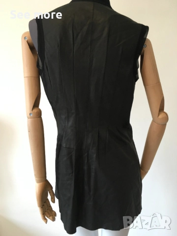 Jet Set елегантен елек естествена кожа S, снимка 7 - Елеци - 52867271