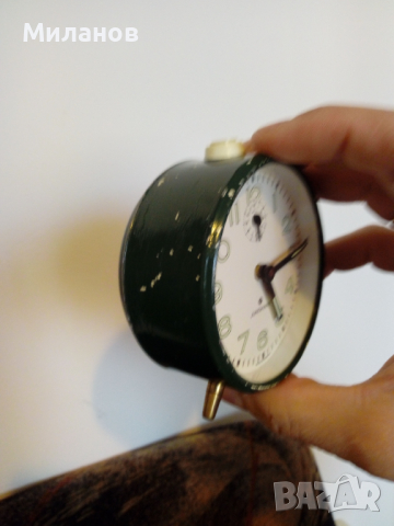 Стар механичен немски будилник,настолен часовник, снимка 4 - Антикварни и старинни предмети - 36224808